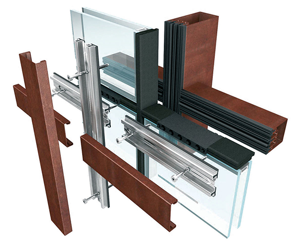 Brombal's THERMAL BREAK SELF-SUPPORTING CURTAIN WALL