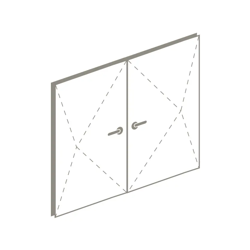 double pivot door icon