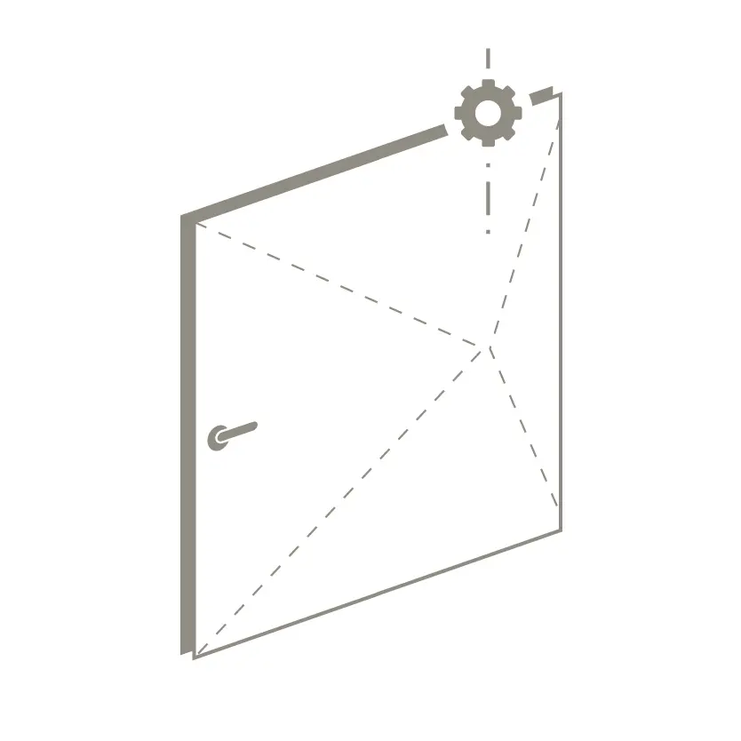 motorized pivot door icon